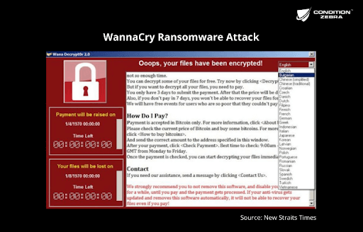 WannaCry ransomware attack in Malaysia