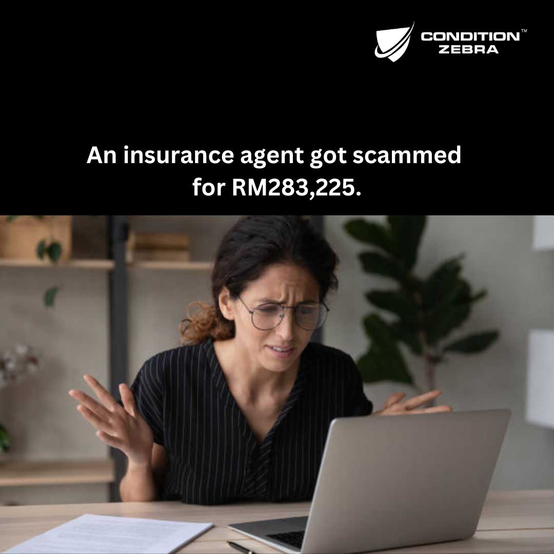 An insurance agent got scammed for RM283,225.