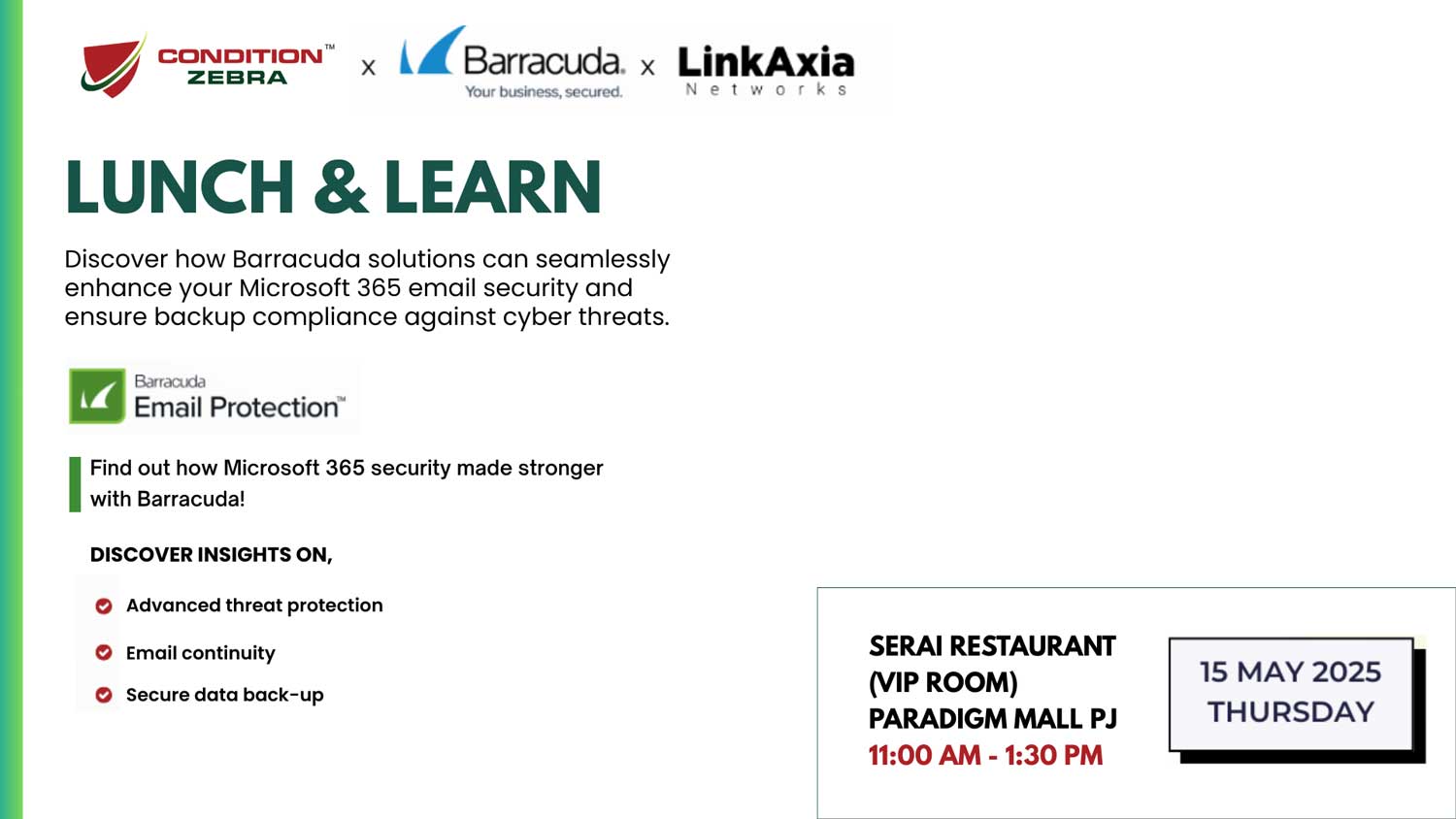 15-May-Lunch-and-learn-event- Cybersecurity Lunch & Learn with Condition Zebra